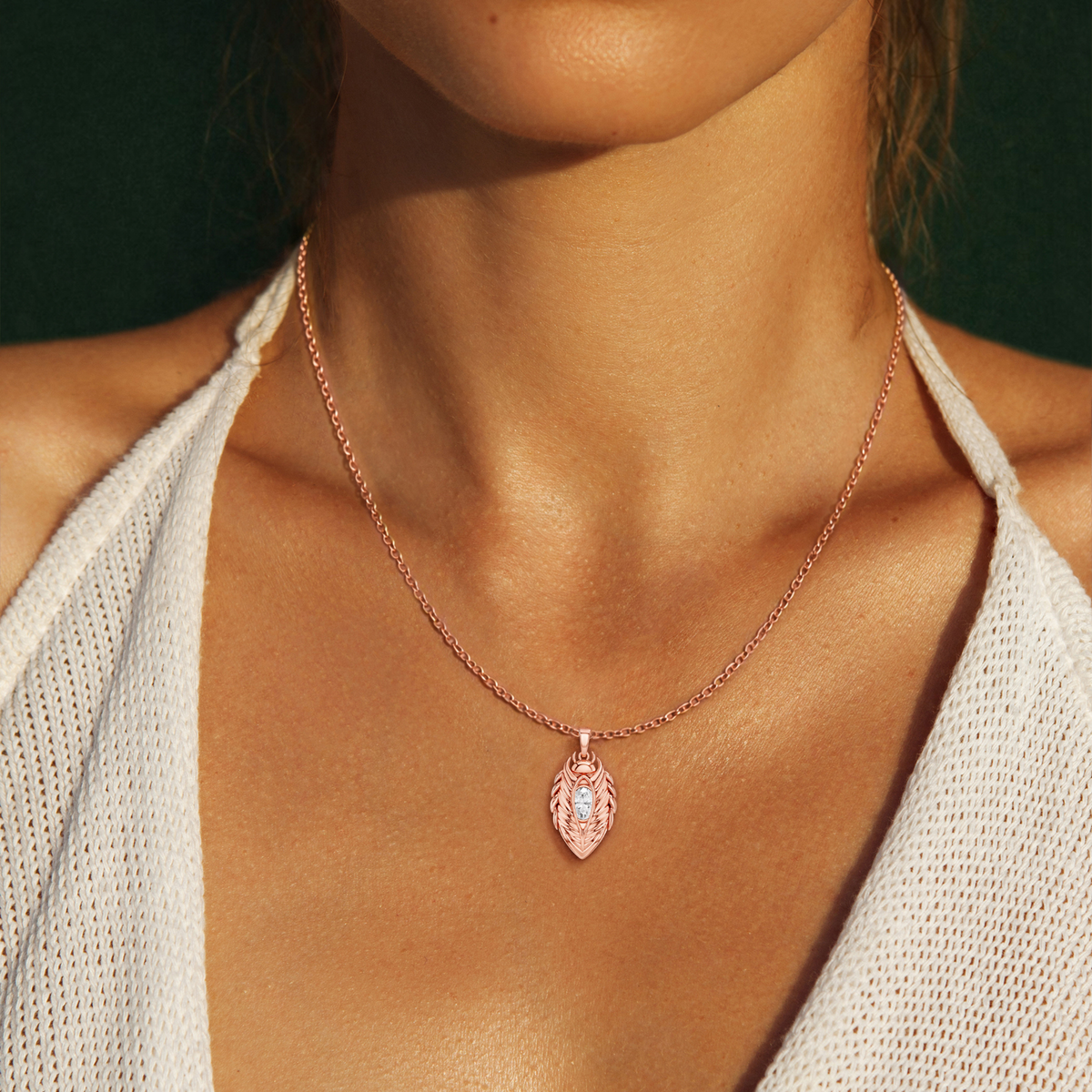 Scarabyne, Scarab Pendant in 18K Rose Gold