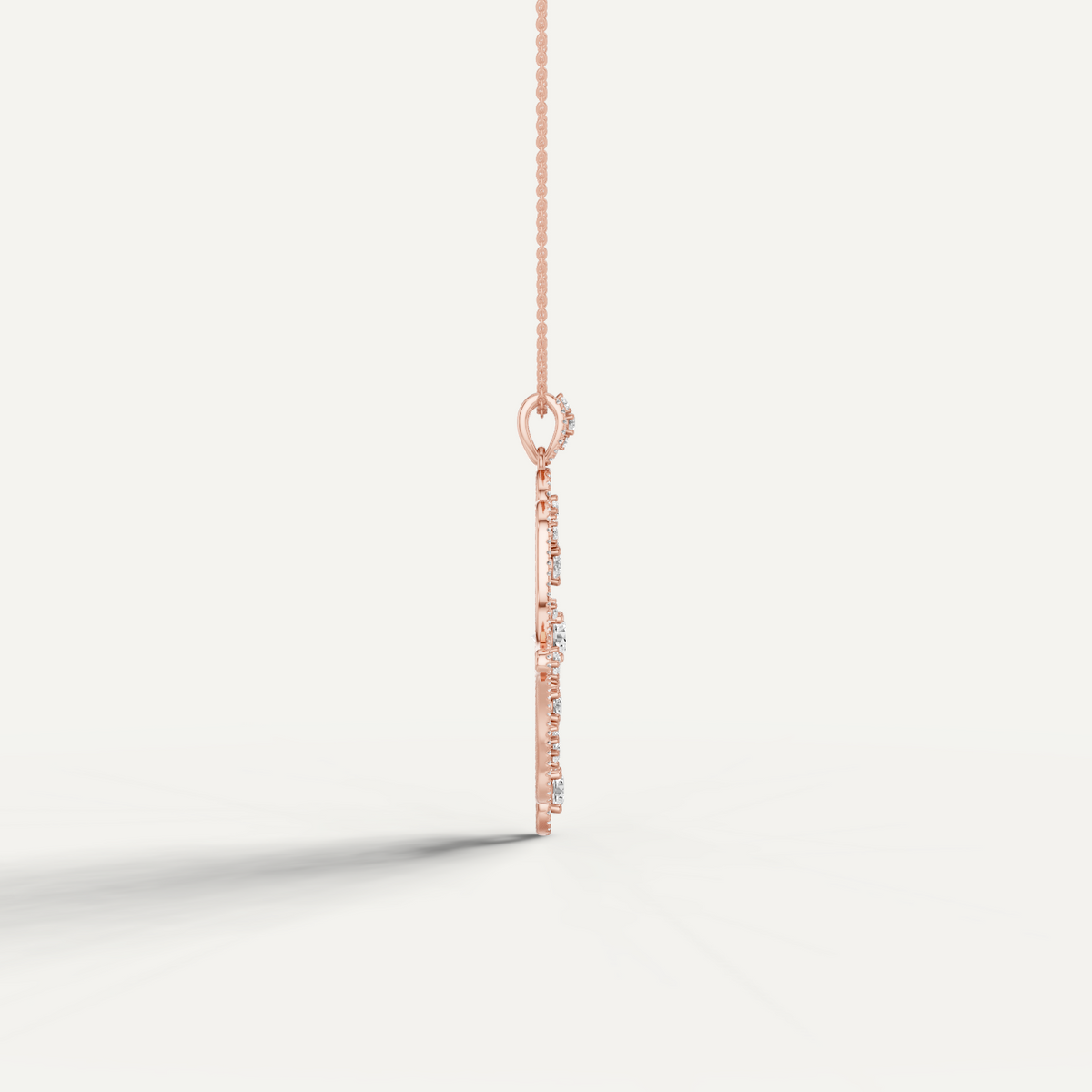 Amuletto, Hamsa Hand Pendant in 14K Rose Gold