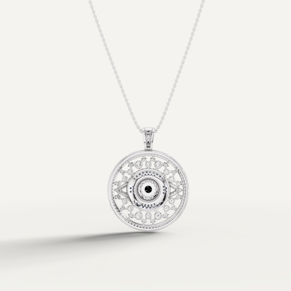 Occulux, Evil Eye Pendant in 18K White Gold