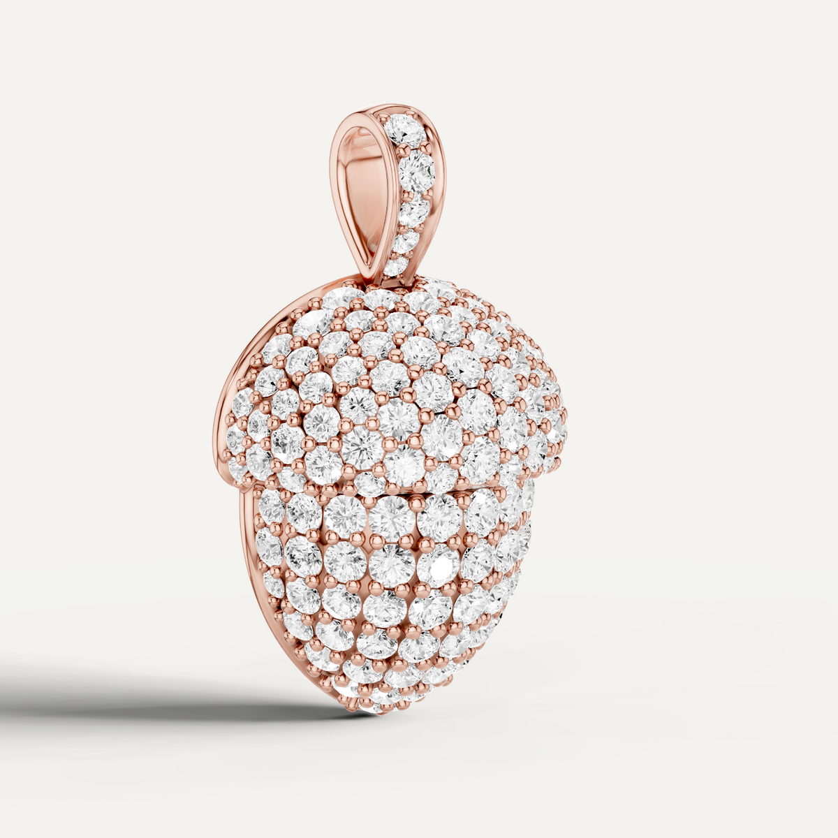 Oaklore, Acorn Pendant in 14K Rose Gold