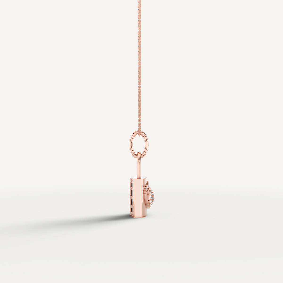 ILOCH, Evil Eye Pendant in 18K Rose Gold