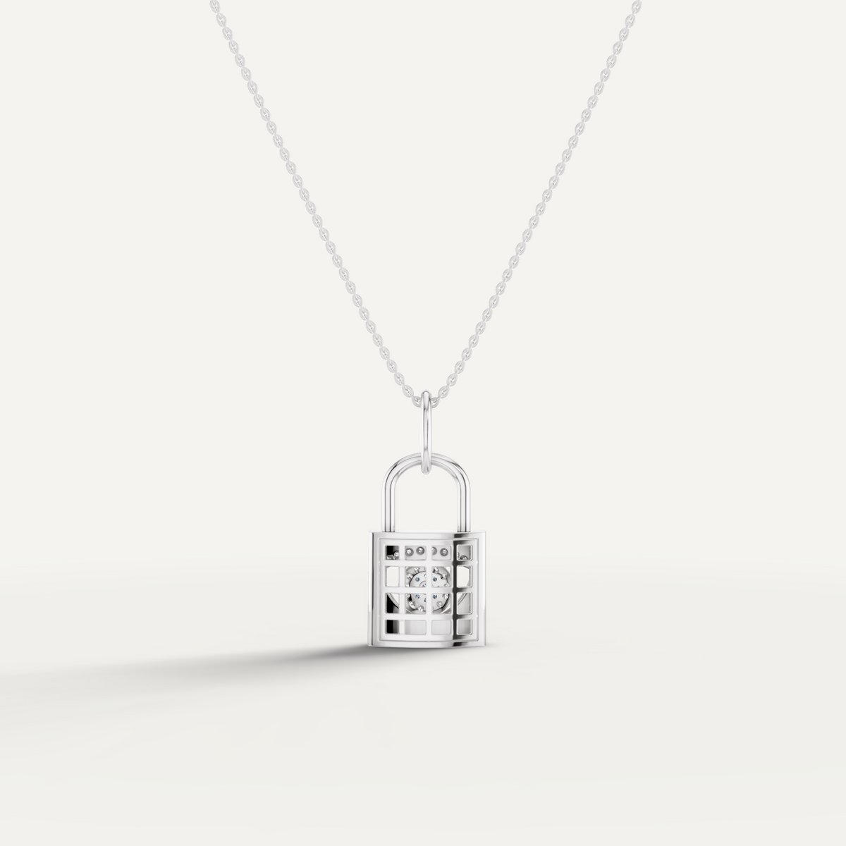 ILOCH, Evil Eye Pendant in 14K White Gold