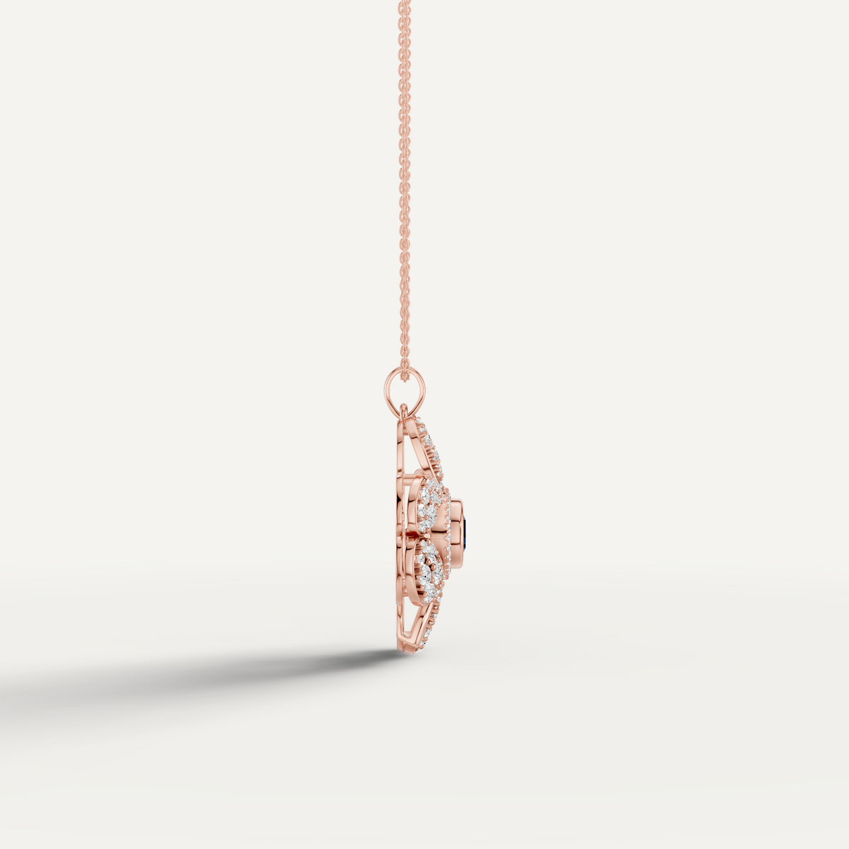Plucky, Evil Eye Pendant in 18K Rose Gold