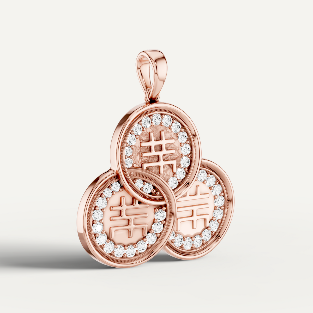 Chiclove, Feng Shui Pendant in 18K Rose Gold