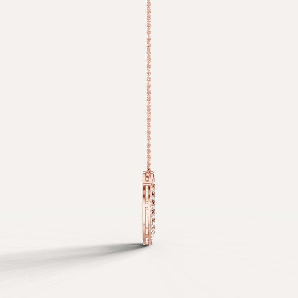 Luckspur, Horseshoe Pendant in 18K Rose Gold