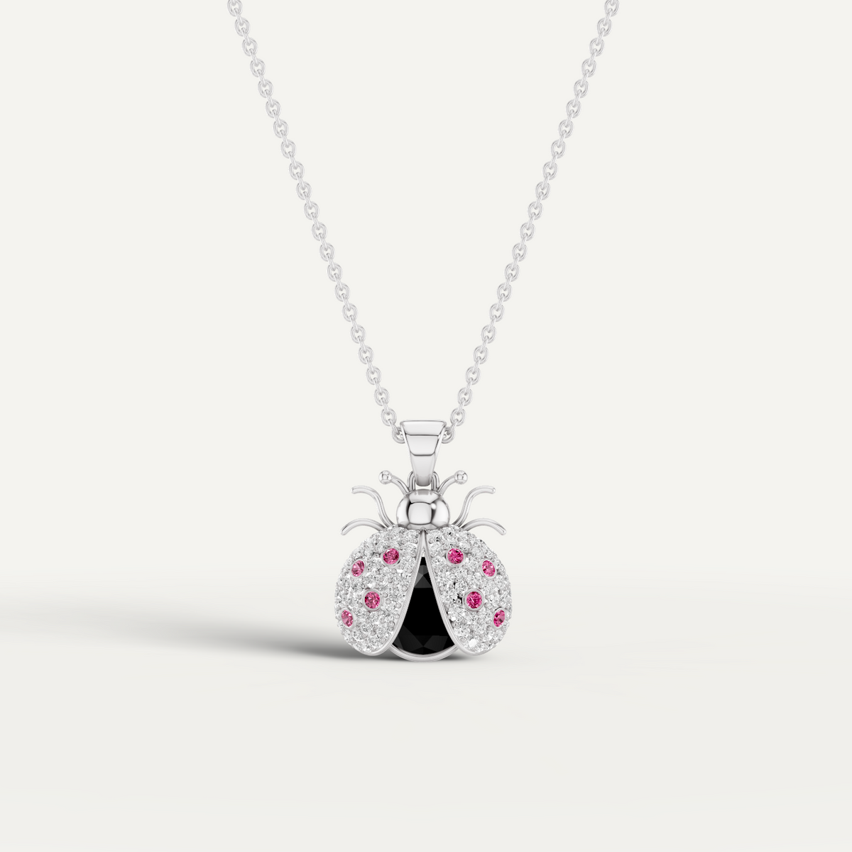 Miss Bug, Bug Pendant in 14K White Gold