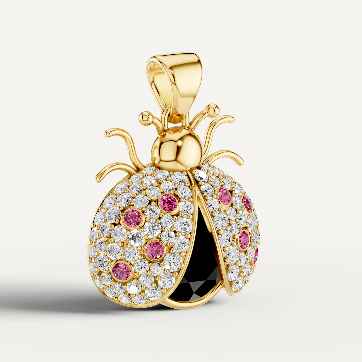 Miss Bug, Bug Pendant in 14K Yellow Gold