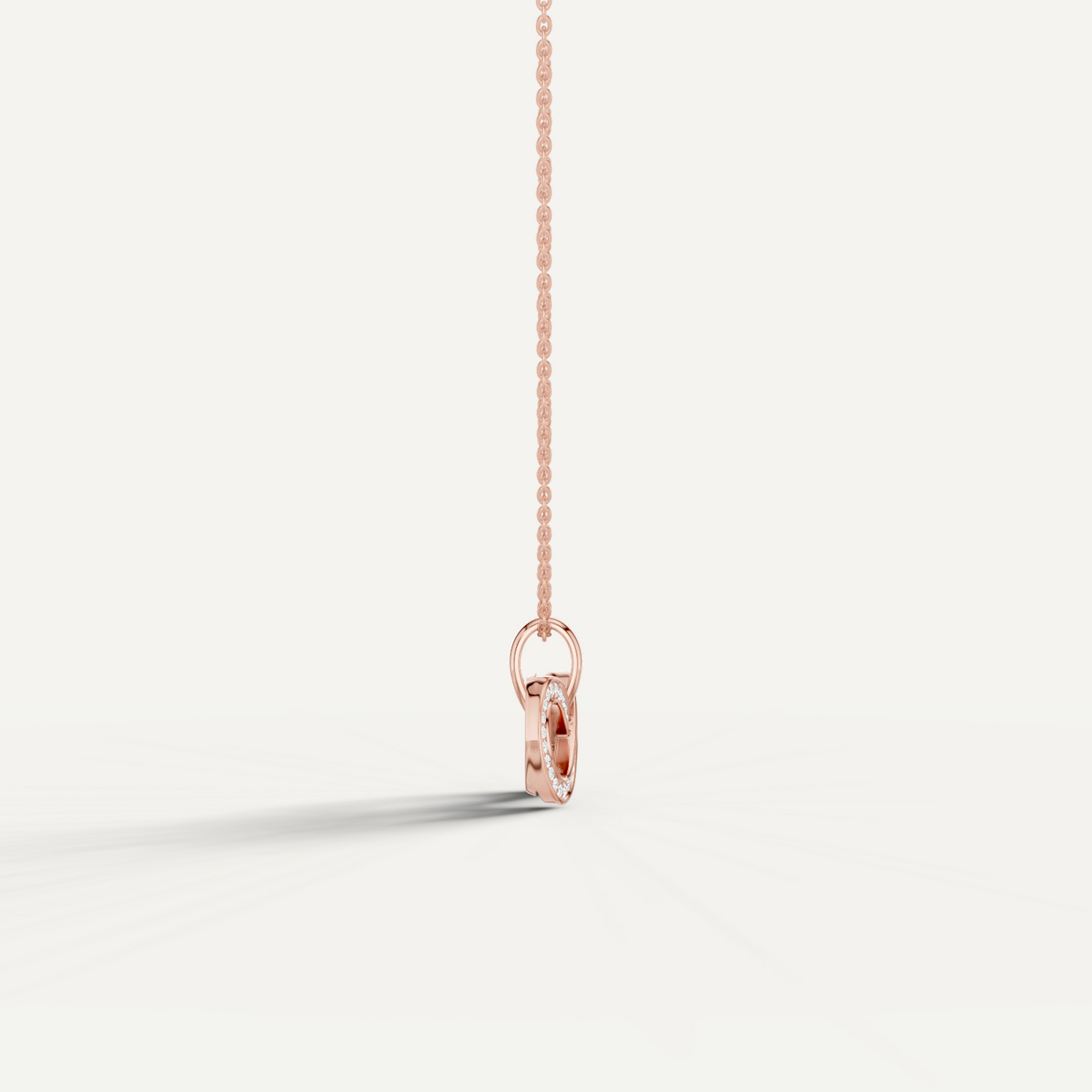 Infinitia, Infinity Pendant in 14K Rose Gold