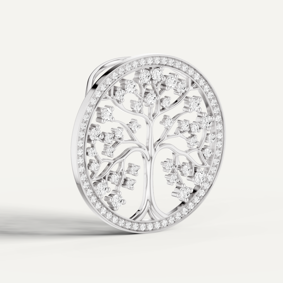 Arbora, Tree of Life Pendant in 18K White Gold
