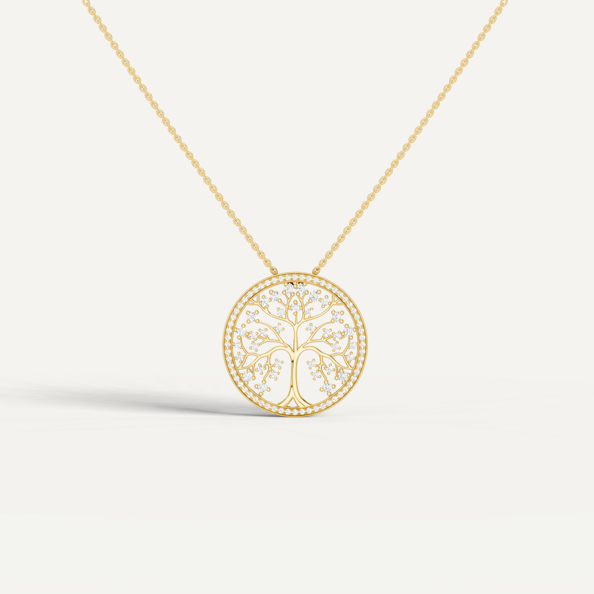 Arbora, Tree of Life Pendant in 18K Yellow Gold
