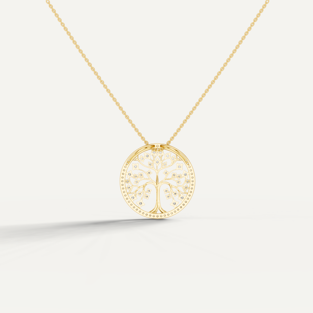 Arbora, Tree of Life Pendant in 18K Yellow Gold