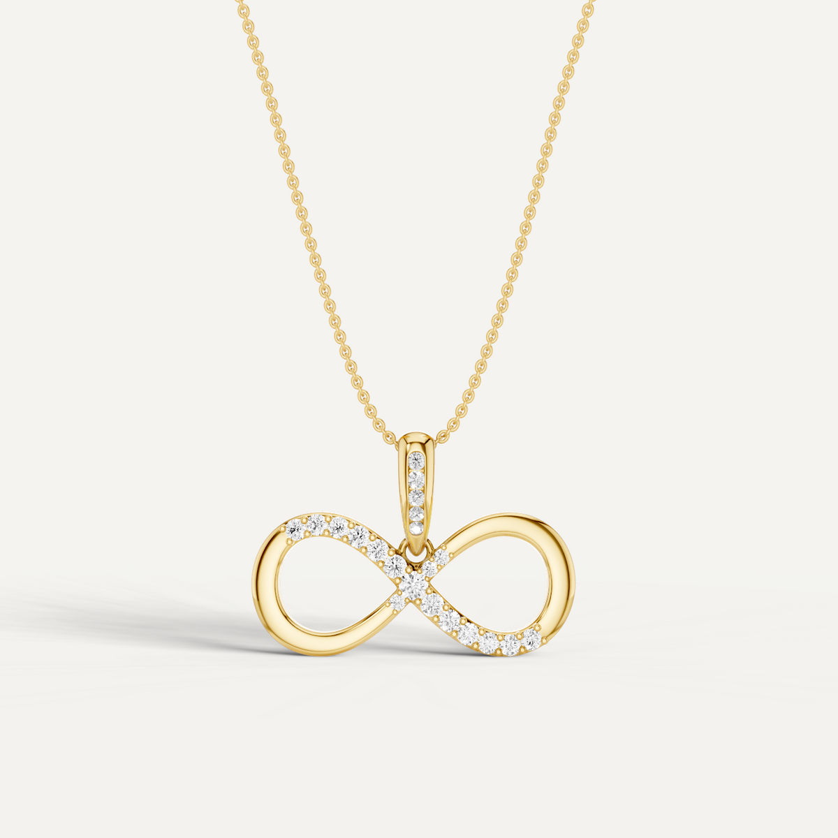 Eternia, Infinity Pendant in 18K Yellow Gold