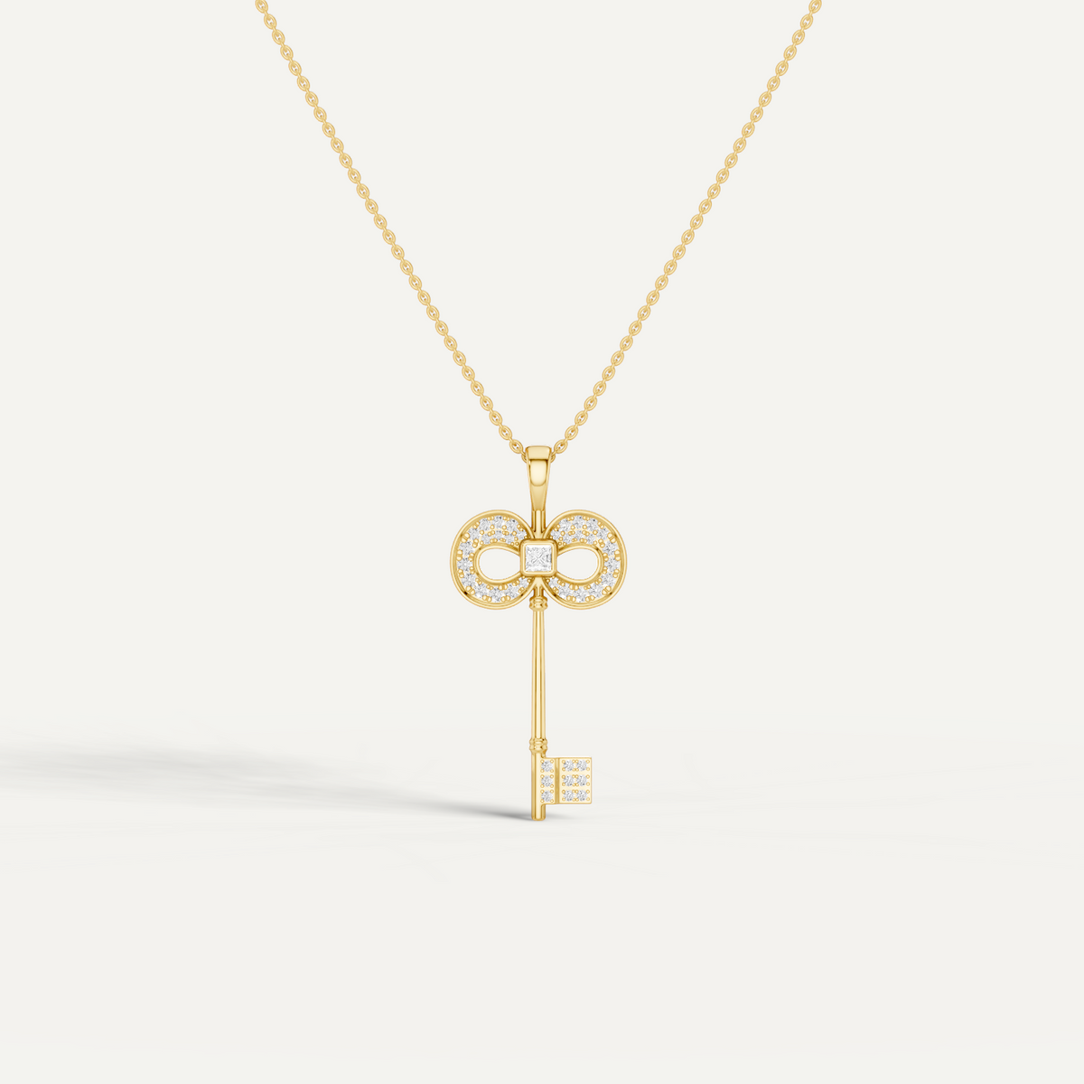 Keeley, Key Pendant in 14K Yellow Gold