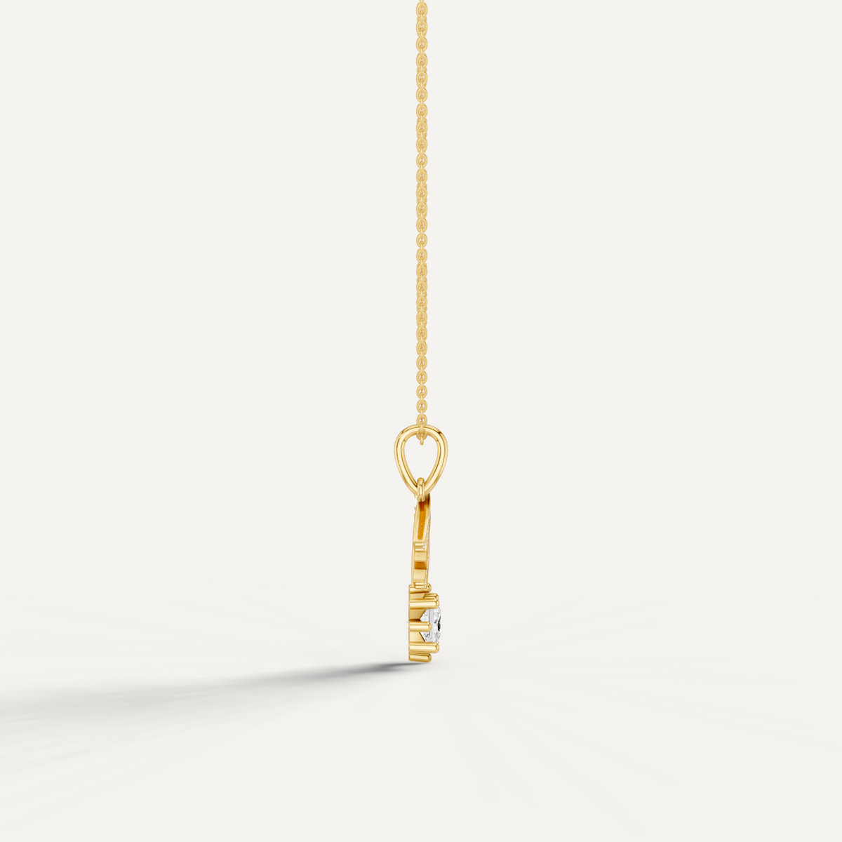 Stellar, Shooting Star Pendant in 14K Yellow Gold