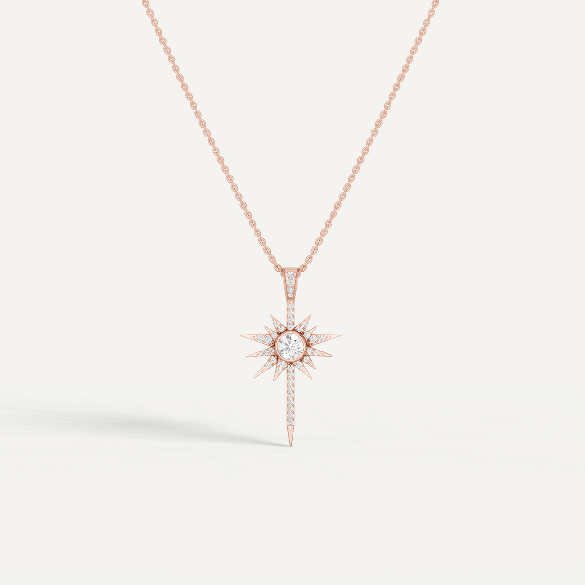 Skyglint, Shooting Star Pendant in 14K Rose Gold
