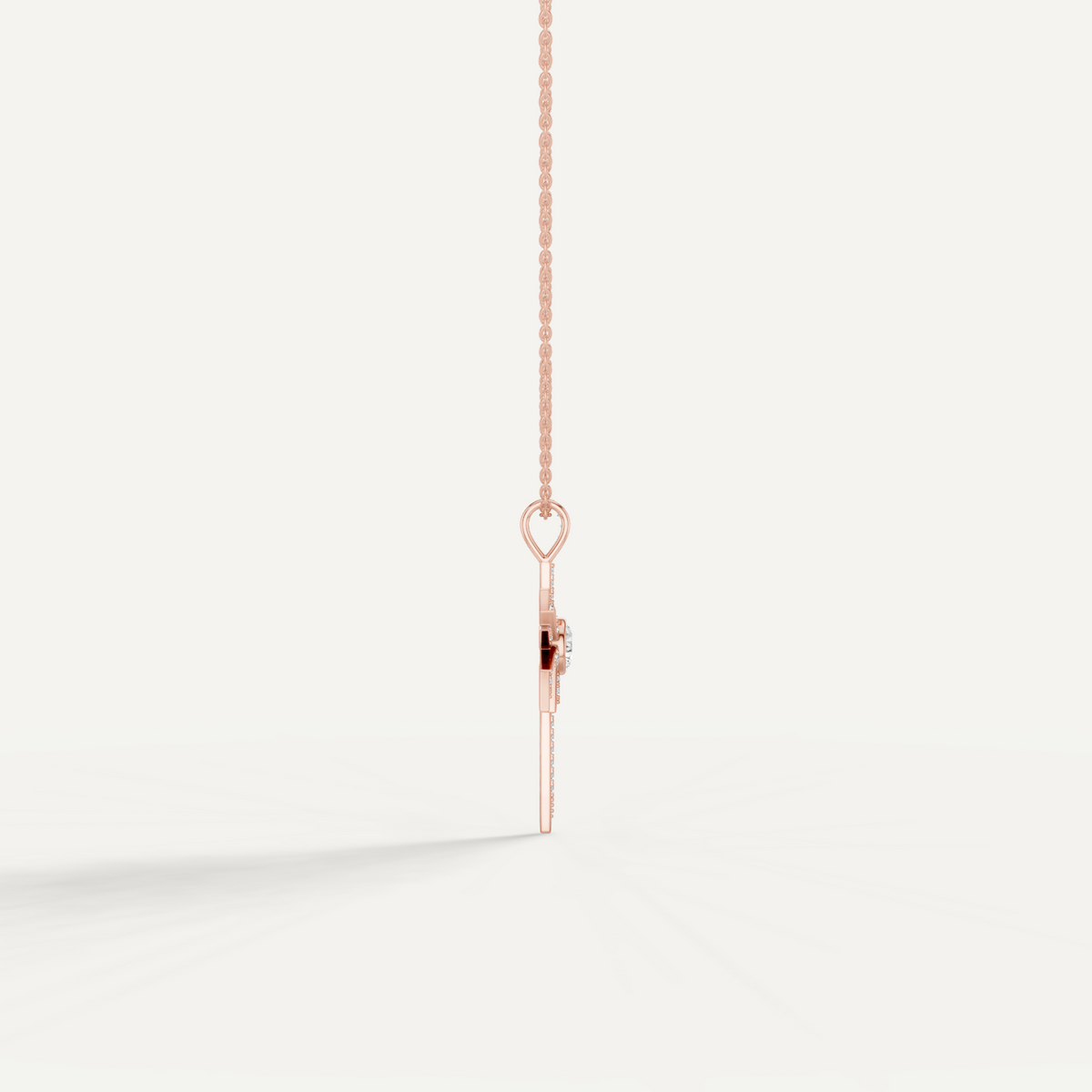 Skyglint, Shooting Star Pendant in 14K Rose Gold