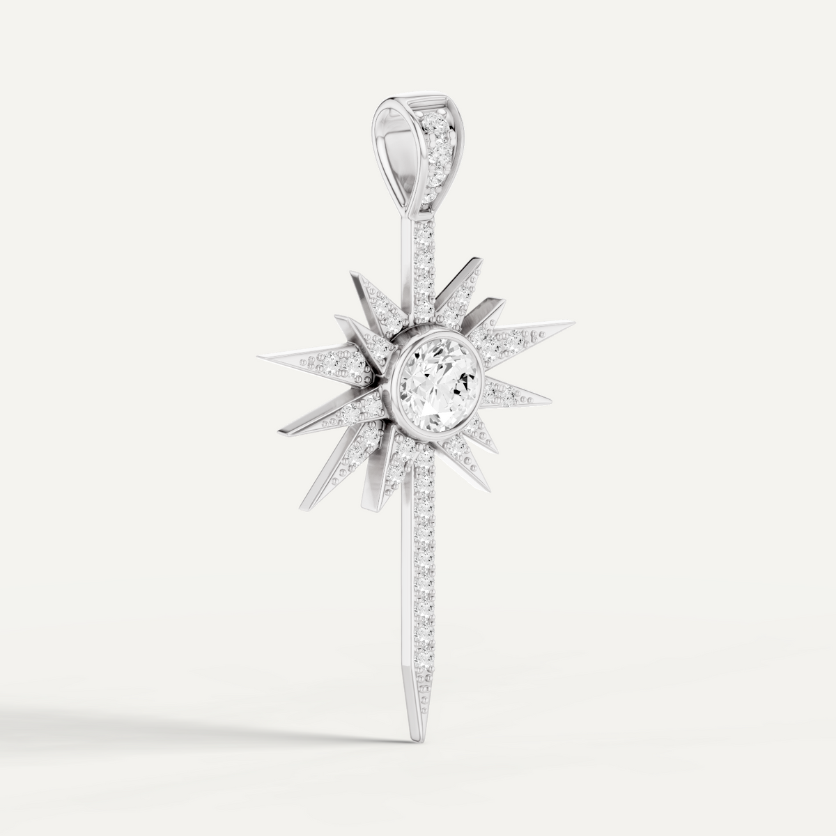 Skyglint, Shooting Star Pendant in 14K White Gold