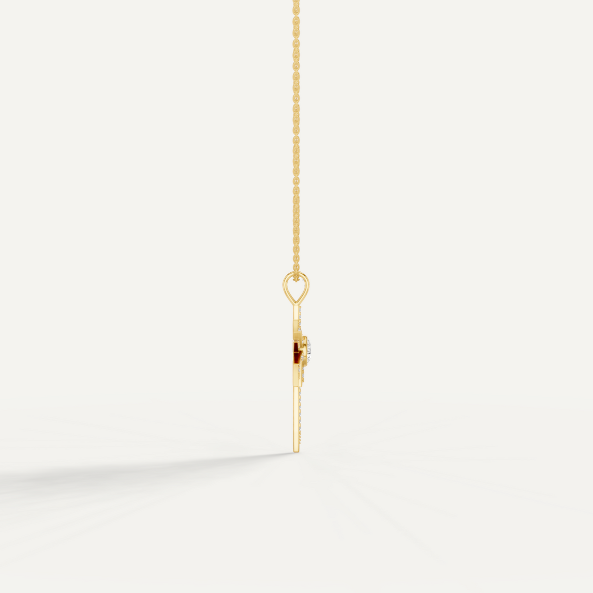 Skyglint, Shooting Star Pendant in 14K Yellow Gold
