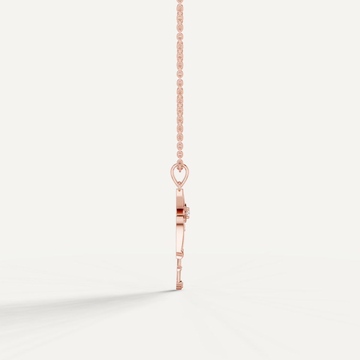 Skyfall, Shooting Star Pendant in 14K Rose Gold