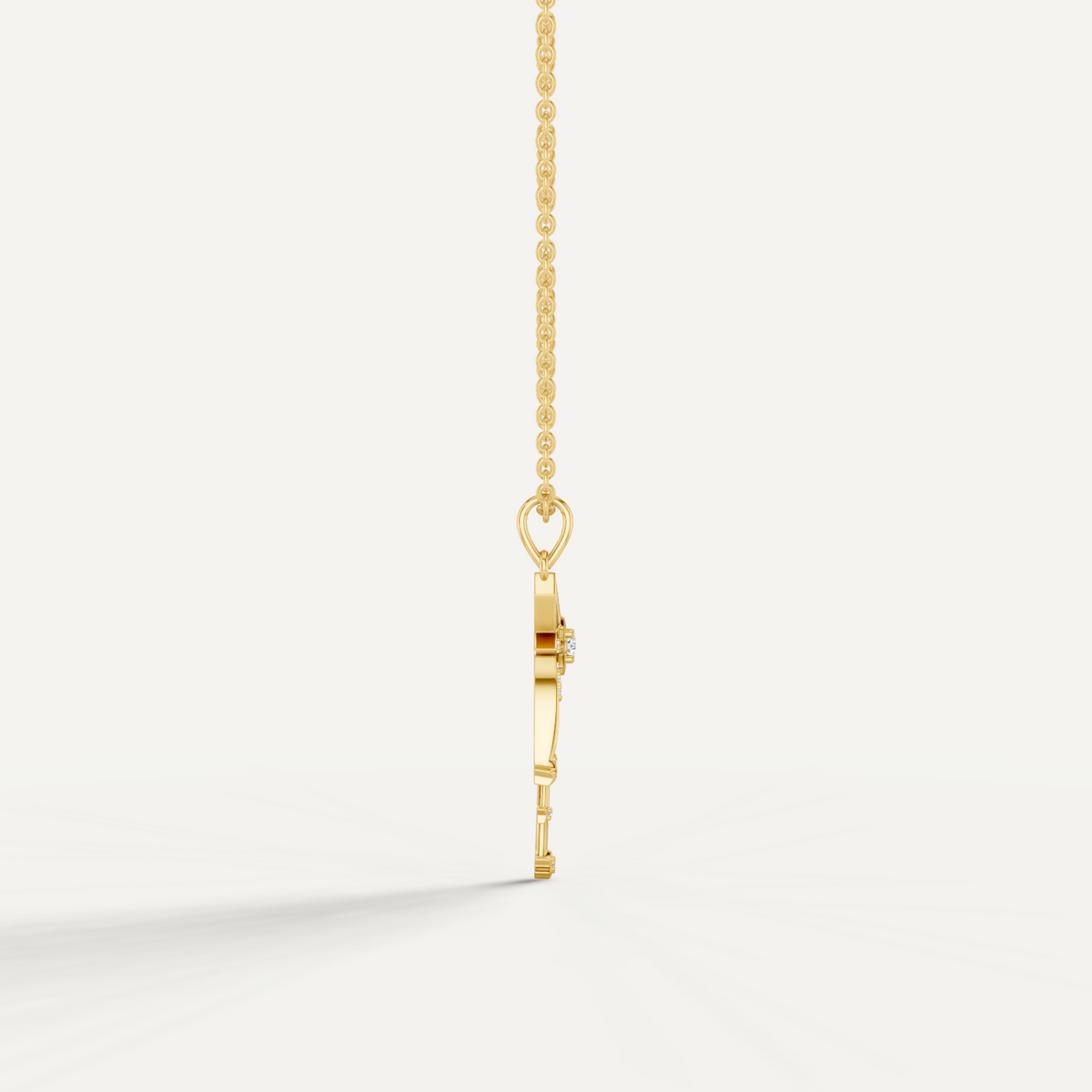 Skyfall, Shooting Star Pendant in 18K Yellow Gold
