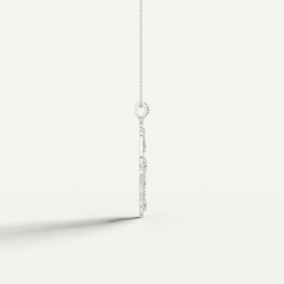 Amuletto, Hamsa Hand Pendant in 14K White Gold