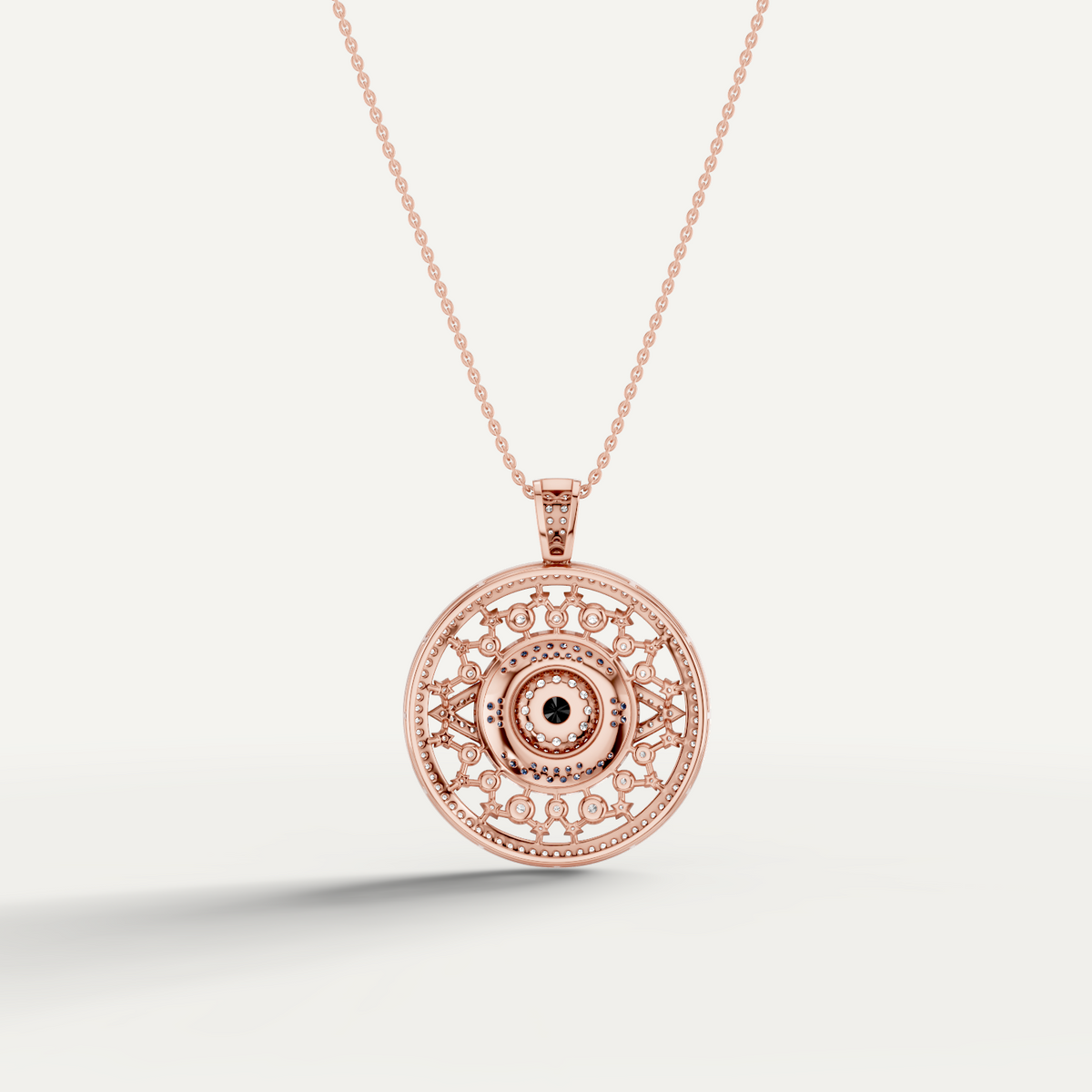 Occulux, Evil Eye Pendant in 18K Rose Gold