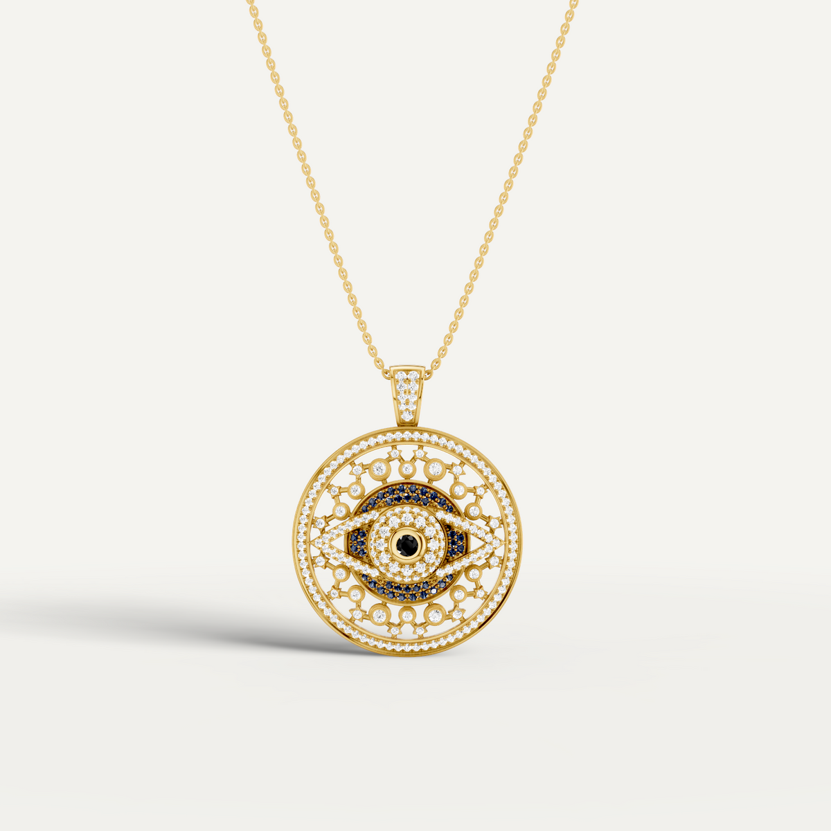 Occulux, Evil Eye Pendant in 18K Yellow Gold
