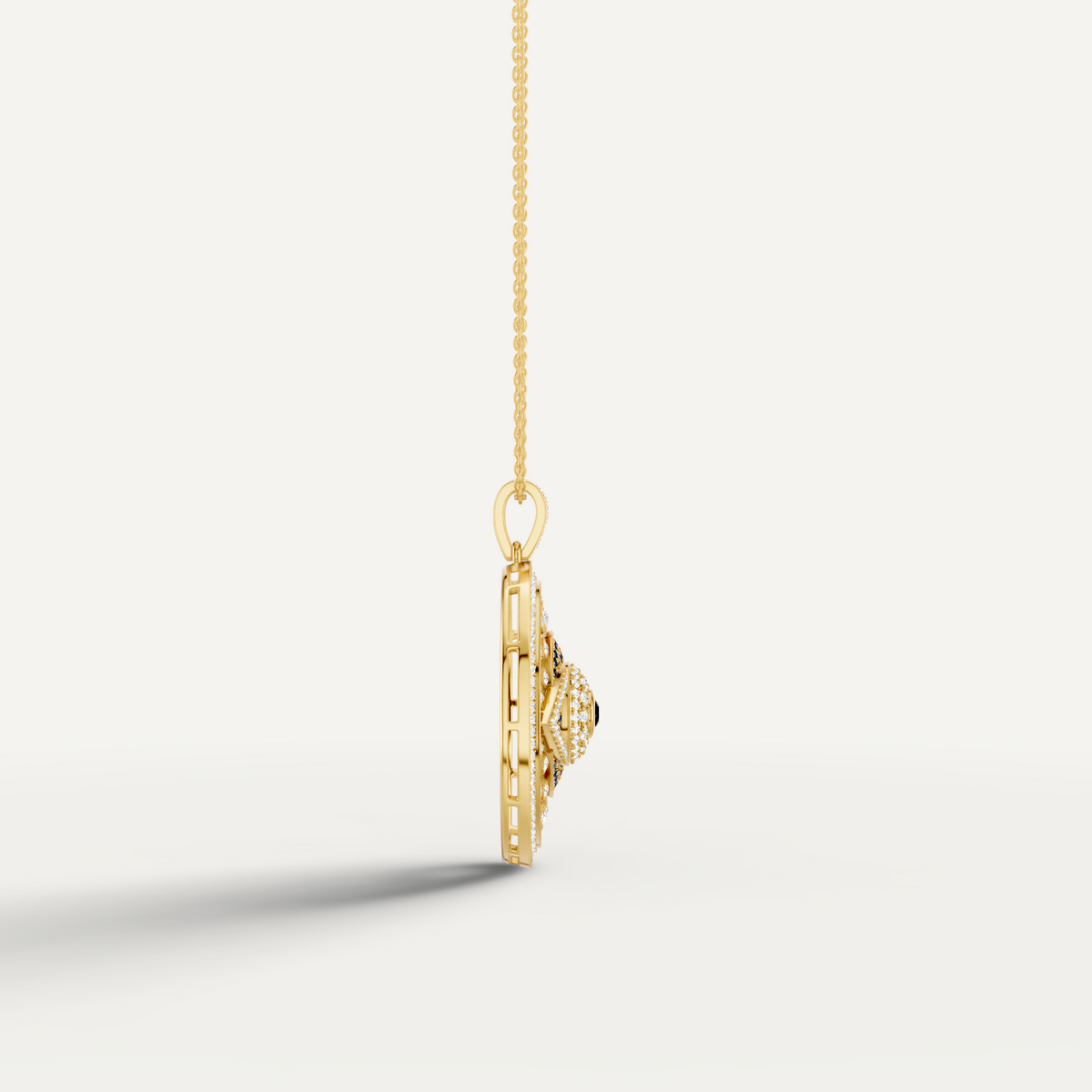 Occulux, Evil Eye Pendant in 18K Yellow Gold