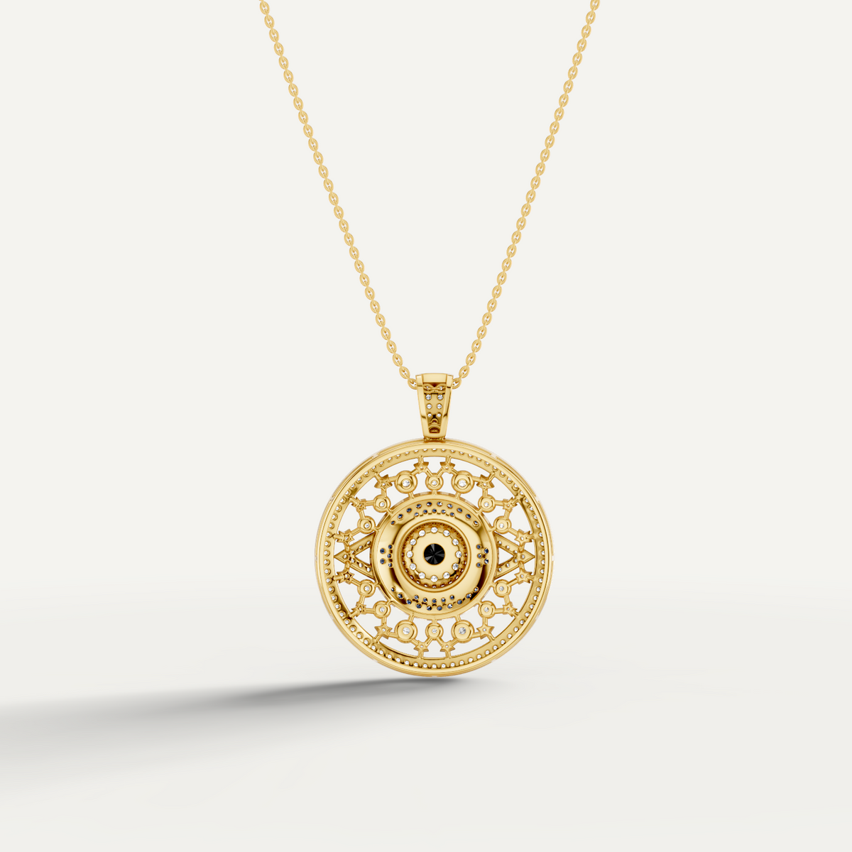 Occulux, Evil Eye Pendant in 18K Yellow Gold