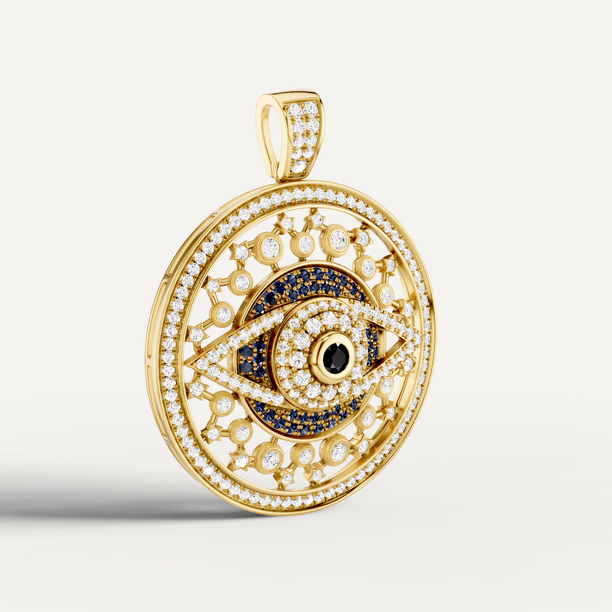 Occulux, Evil Eye Pendant in 18K Yellow Gold