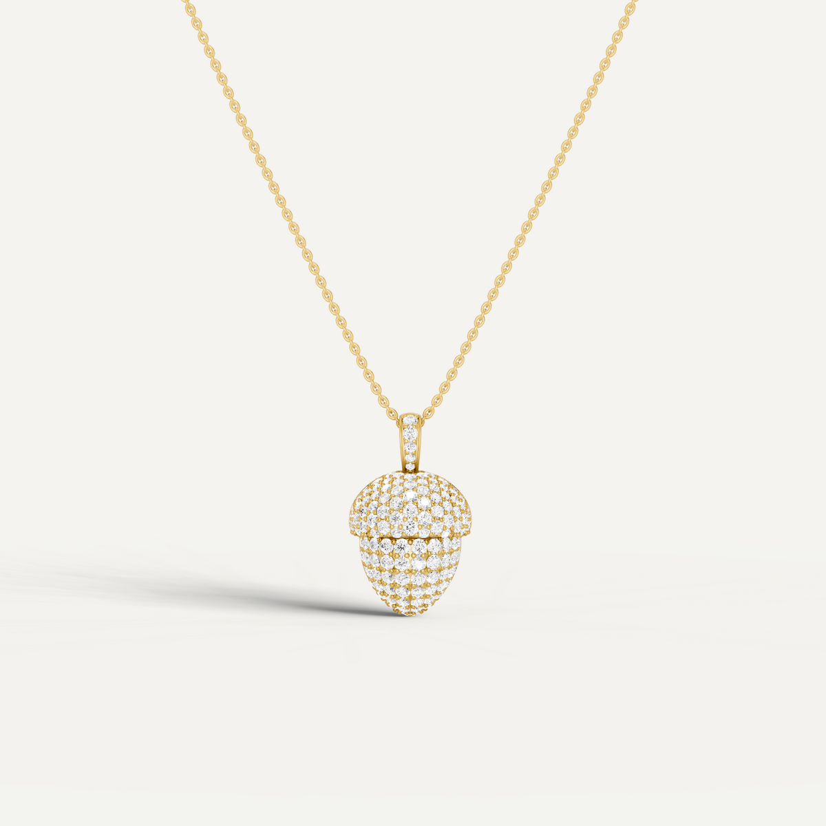 Oaklore, Acorn Pendant in 14K Yellow Gold