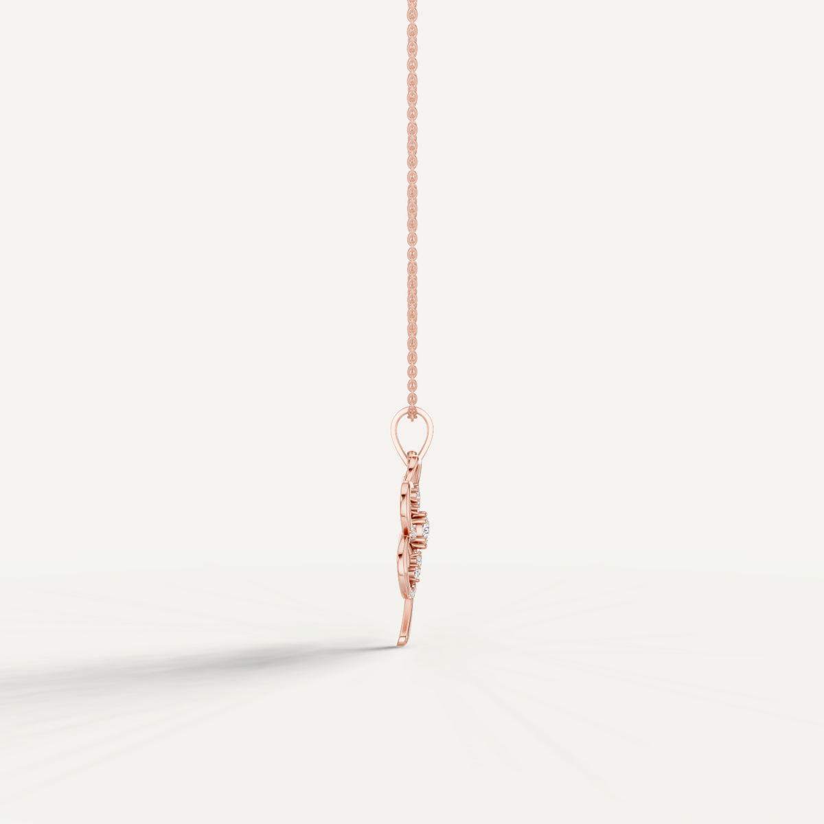 Folia, Clover Leaf Pendant in 14K Rose Gold
