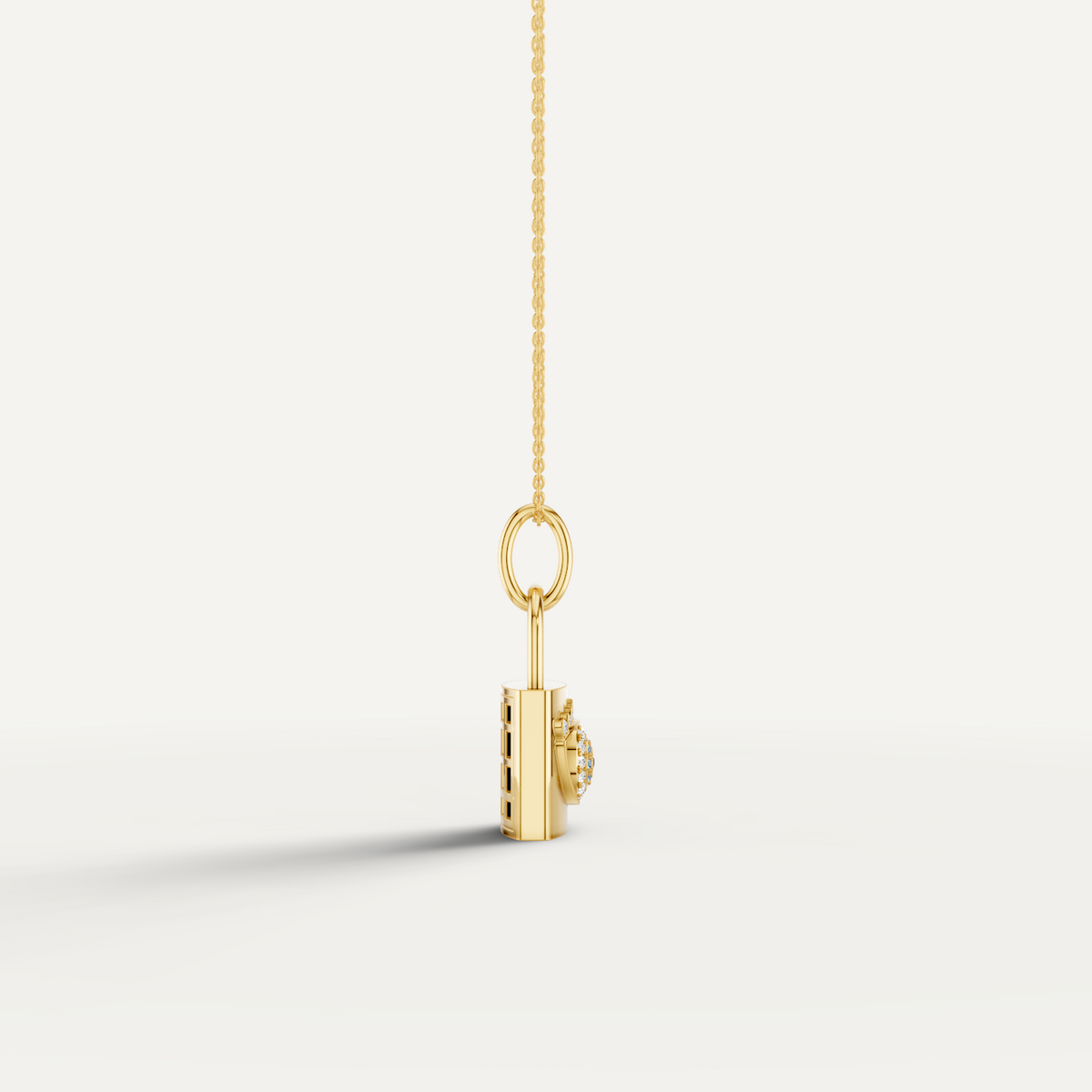 ILOCH, Evil Eye Pendant in 18K Yellow Gold
