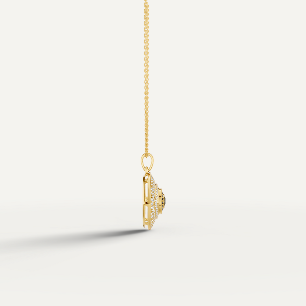 Iris, Evil Eye Pendant in 18K Yellow Gold