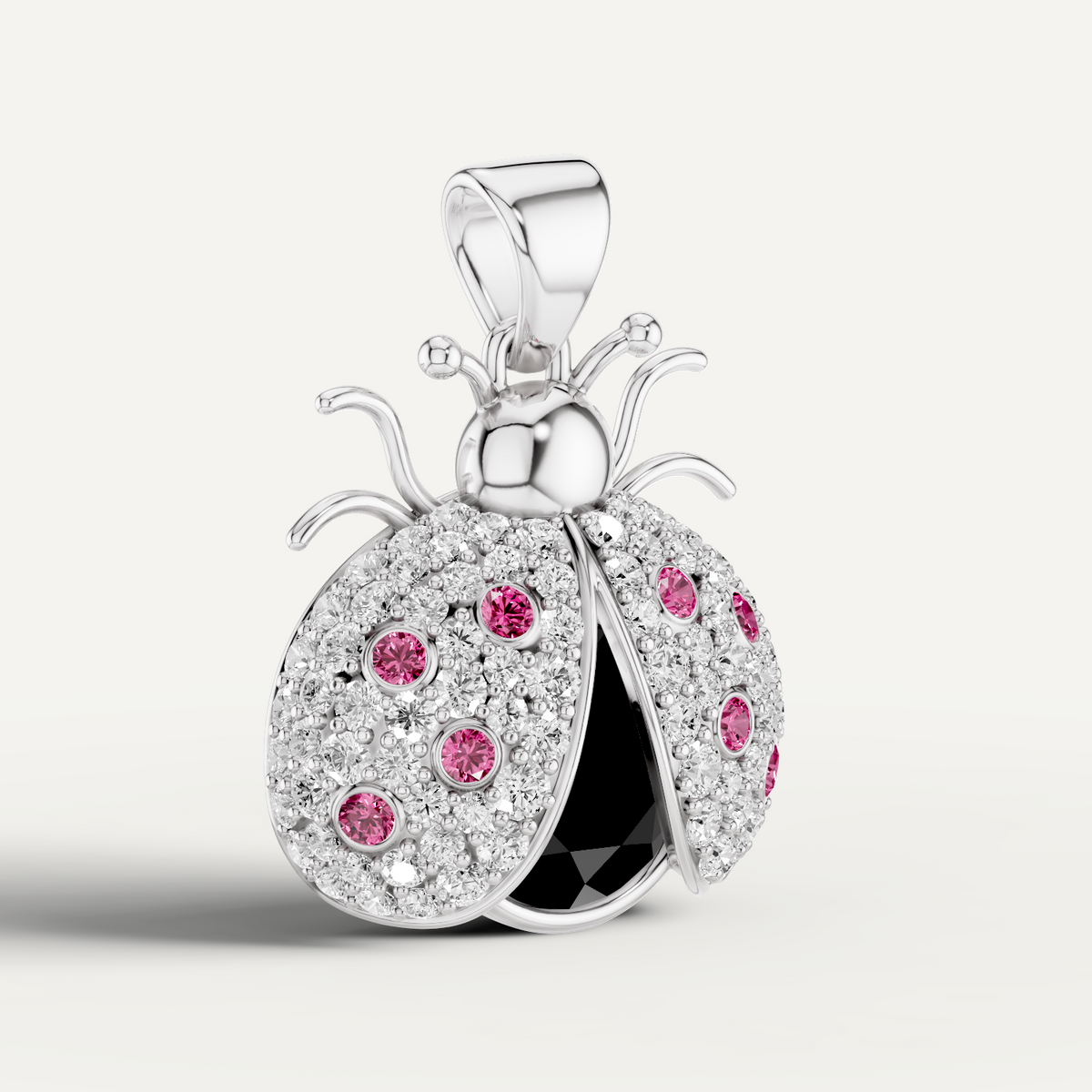 Miss Bug, Bug Pendant in 14K White Gold