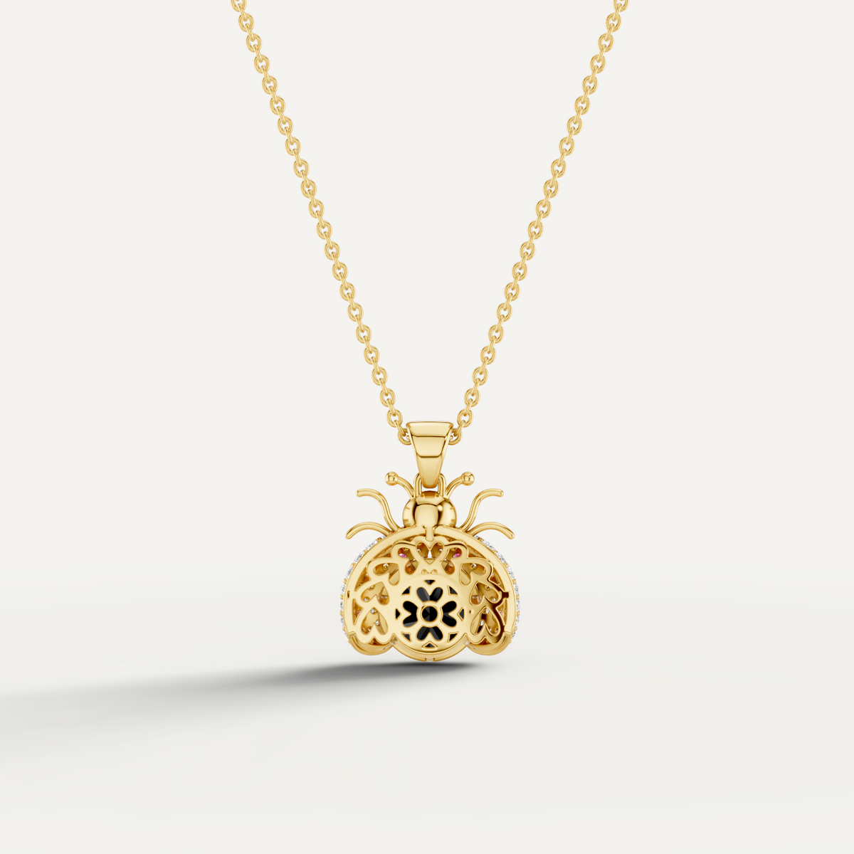 Miss Bug, Bug Pendant in 14K Yellow Gold