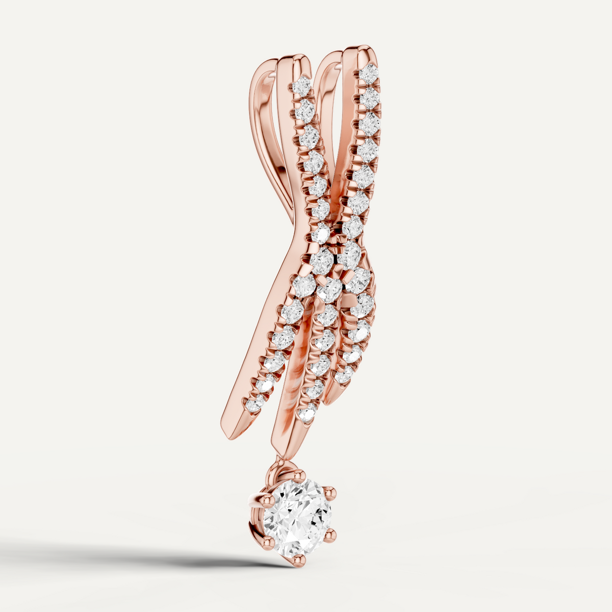 Lightfoot, Rabbit’s Foot Pendant in 18K Rose Gold