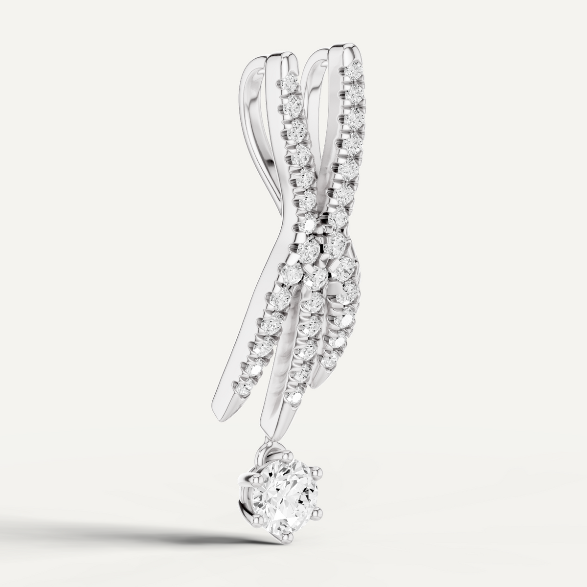 Lightfoot, Rabbit’s Foot Pendant in 18K White Gold