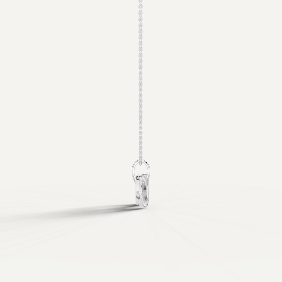 Infinitia, Infinity Pendant in 14K White Gold