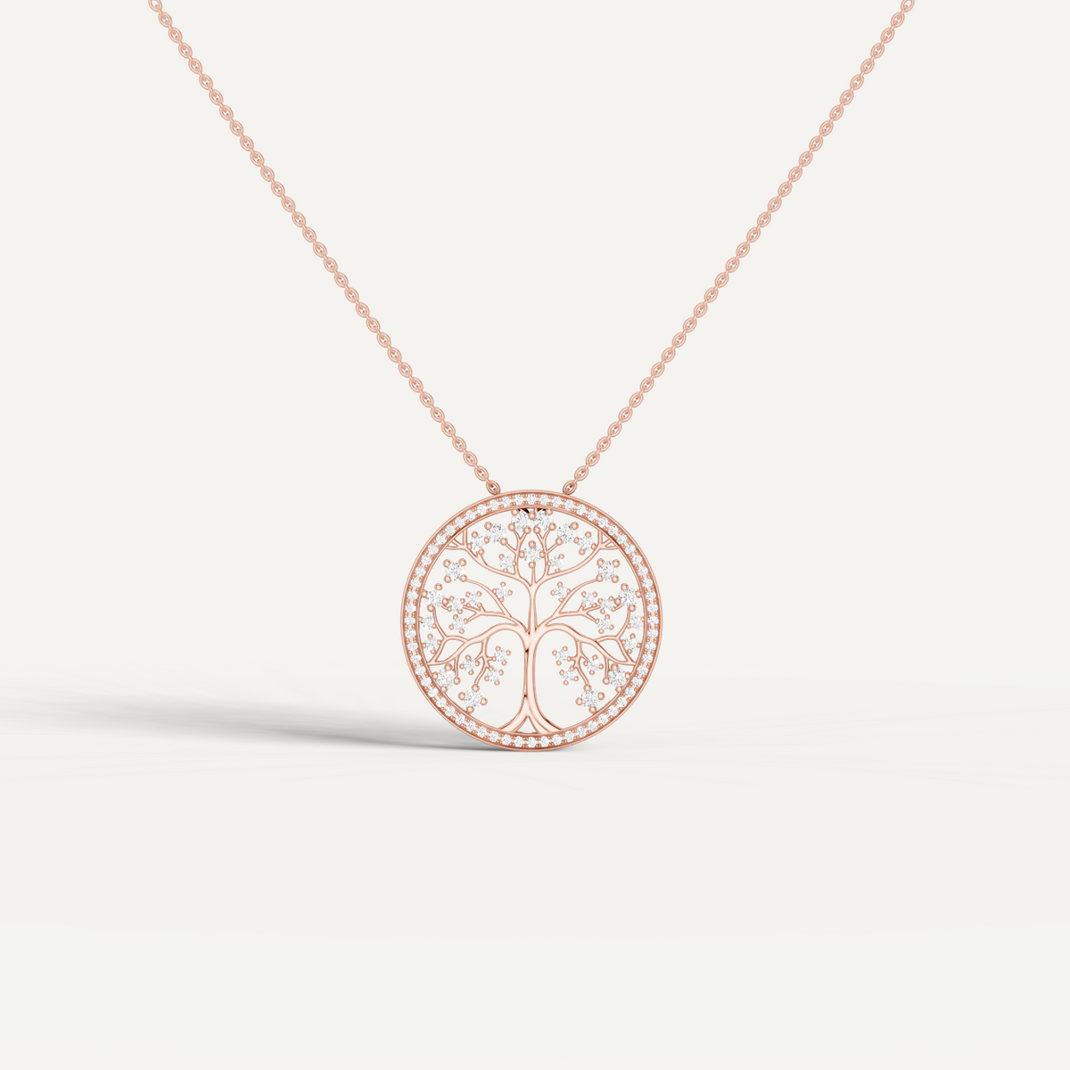 Arbora, Tree of Life Pendant in 14K Rose Gold
