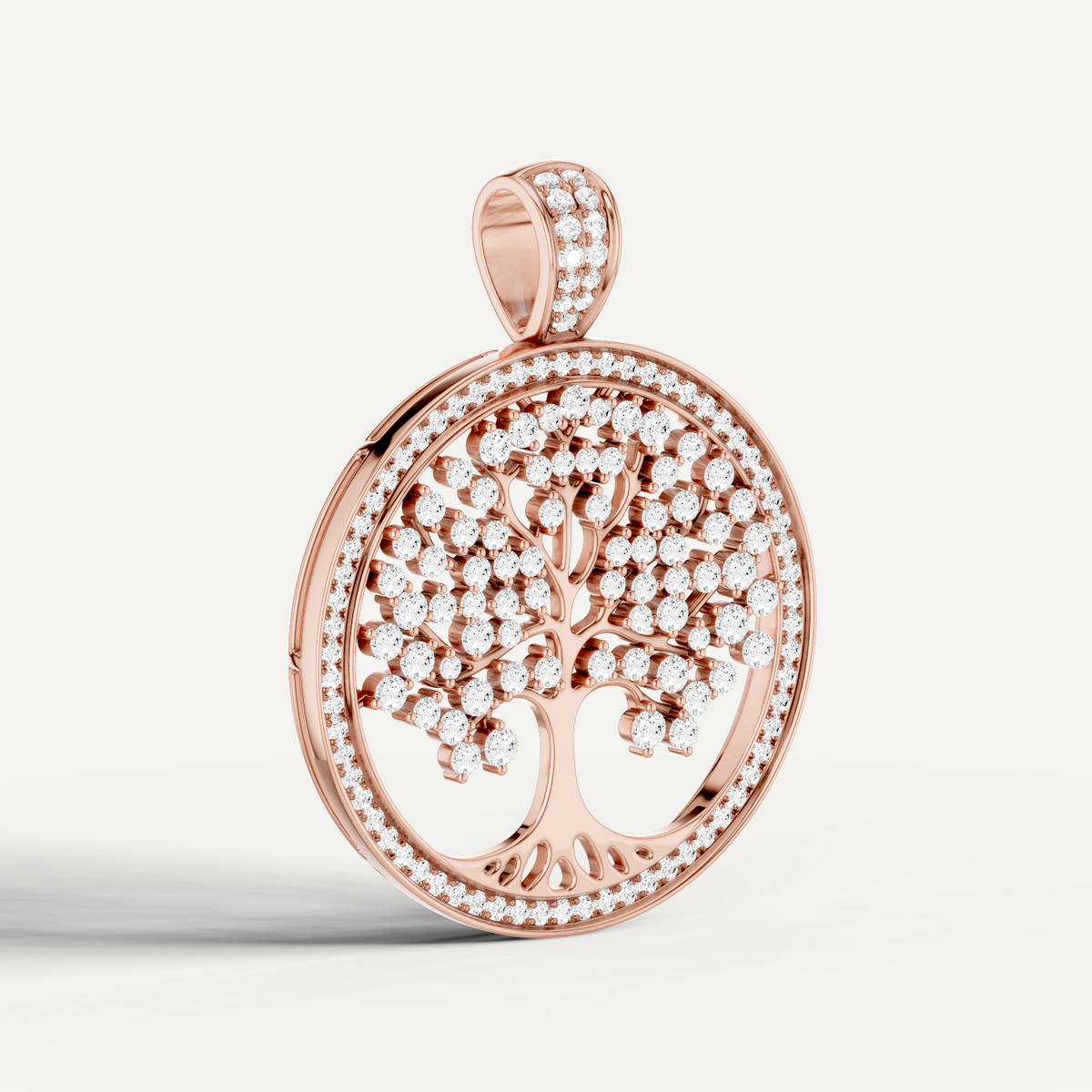 Vita, Tree of Life Pendant in 18K Rose Gold