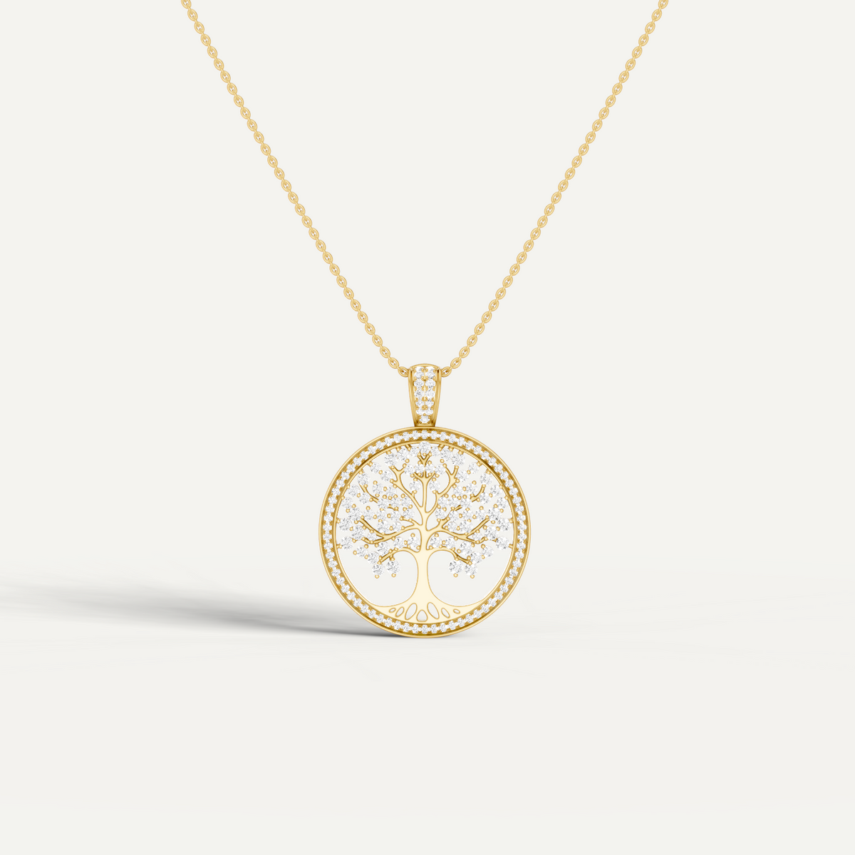 Vita, Tree of Life Pendant in 18K Yellow Gold