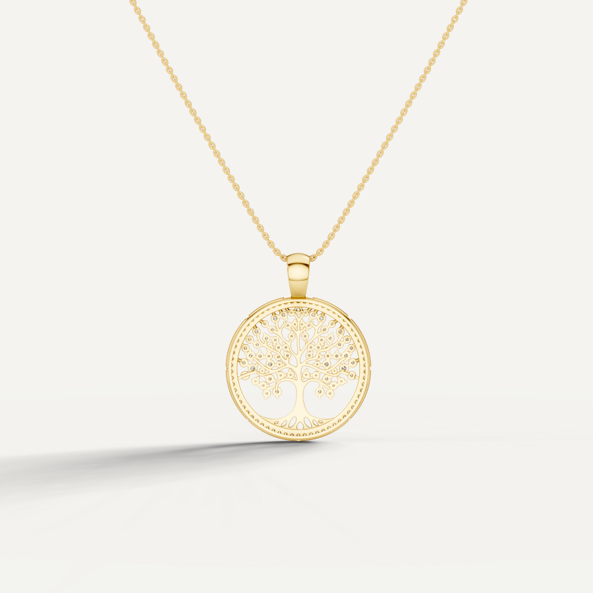 Vita, Tree of Life Pendant in 18K Yellow Gold