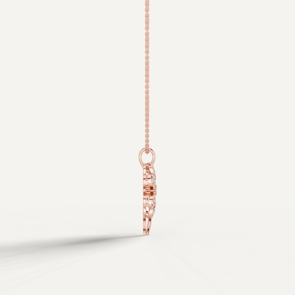 Chamour, Clover Leaf Pendant in 18K Rose Gold