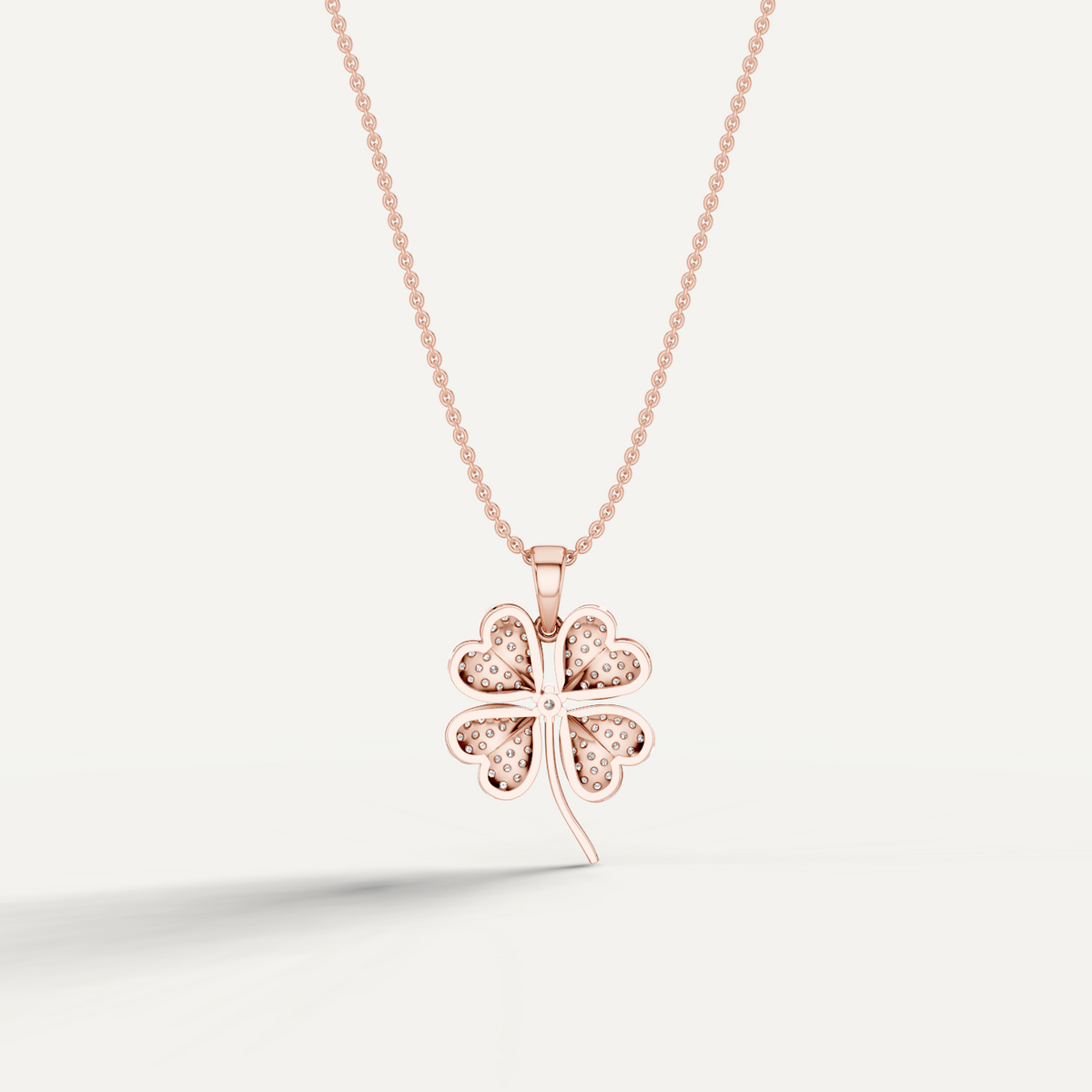 Chamour, Clover Leaf Pendant in 18K Rose Gold