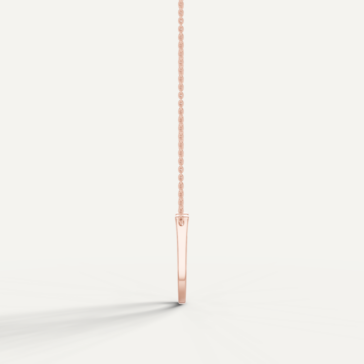 Lightspur, Horseshoe, Pendant in 14K Rose Gold