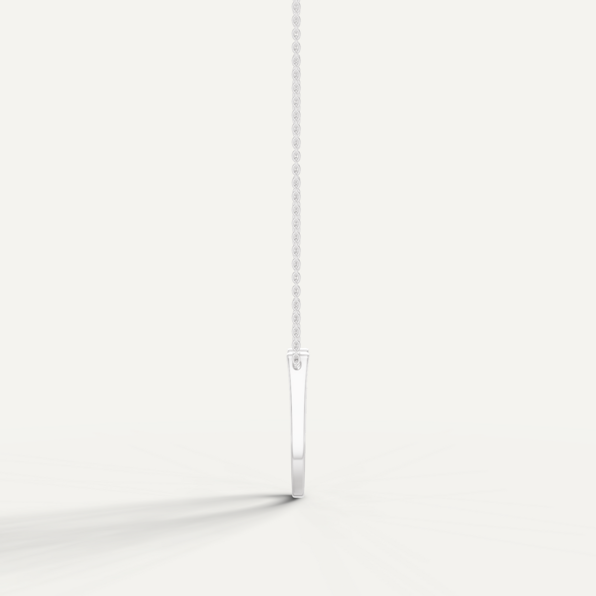 Lightspur, Horseshoe Pendant in 14K White Gold