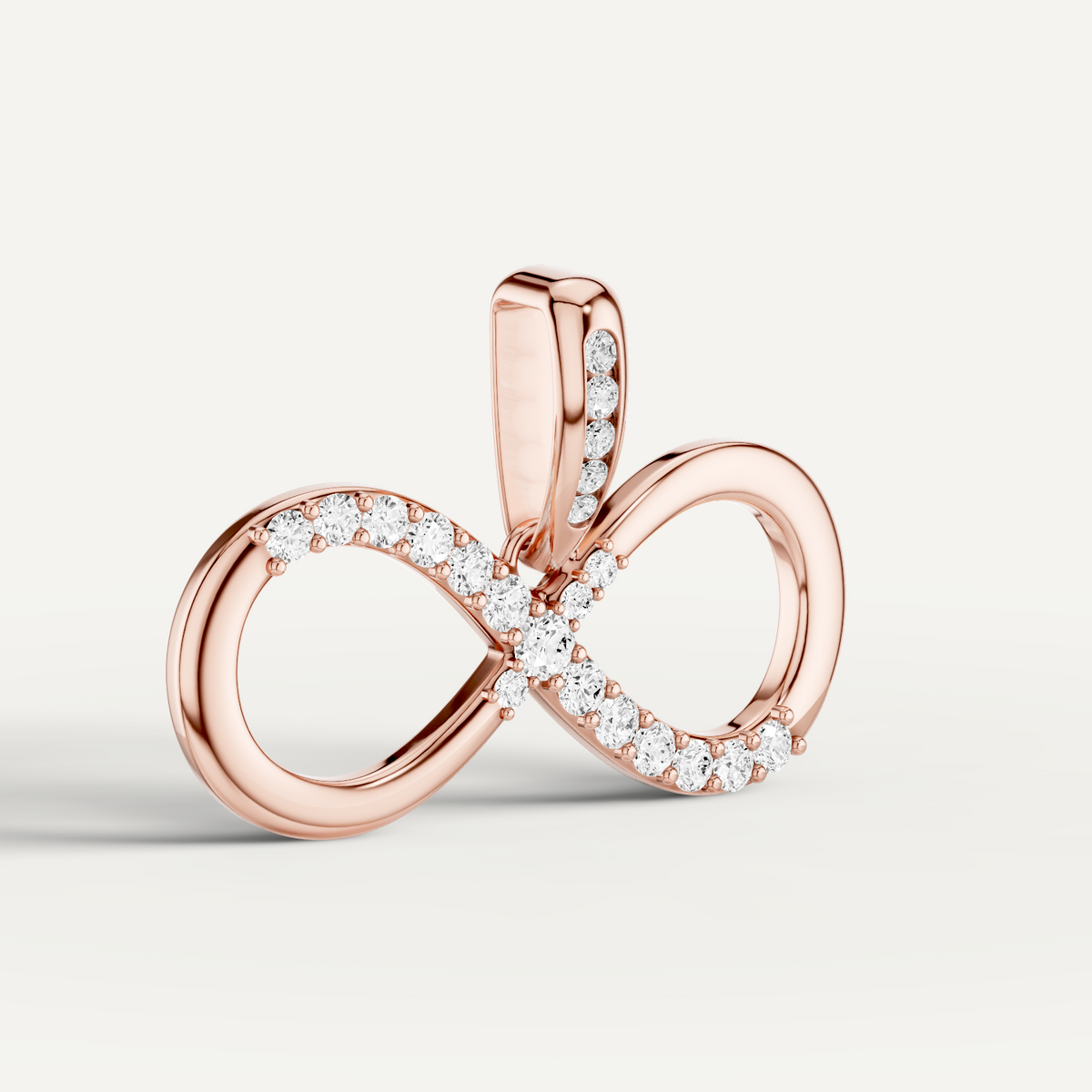Eternia, Infinity Pendant in 14K Rose Gold