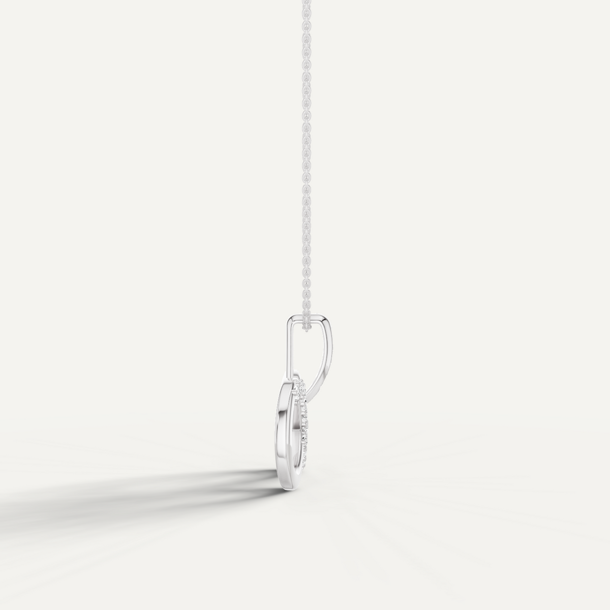 Eternia, Infinity Pendant in 14K White Gold