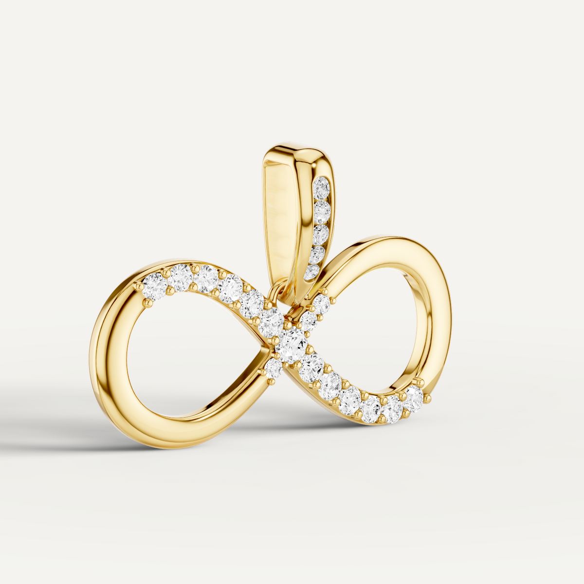 Eternia, Infinity Pendant in 18K Yellow Gold